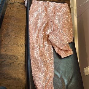 Sequin joggers